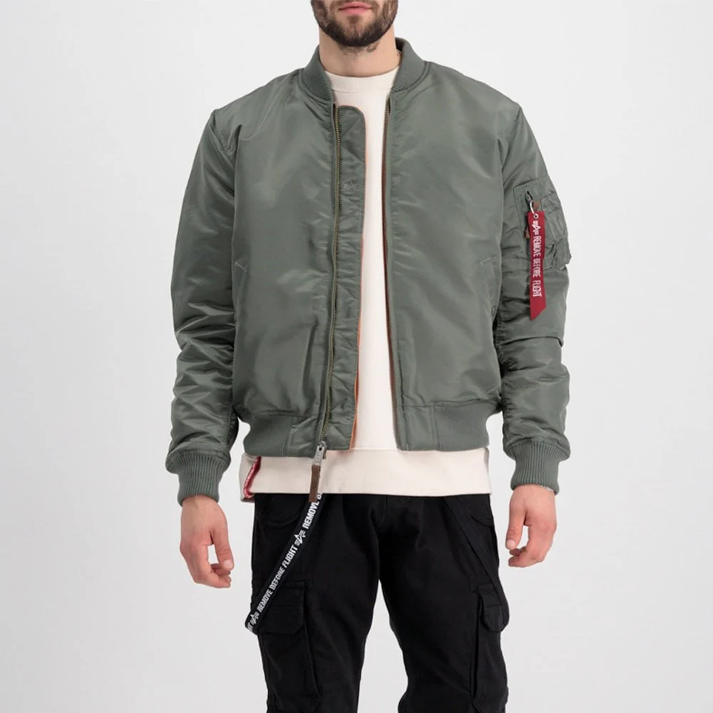 MA-1 VF59 Jacket (Orange Lining) - Vintage Green - Image 3