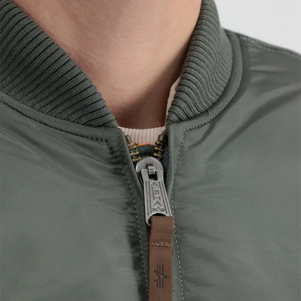 MA-1 VF59 Jacket (Orange Lining) - Vintage Green - Image 7