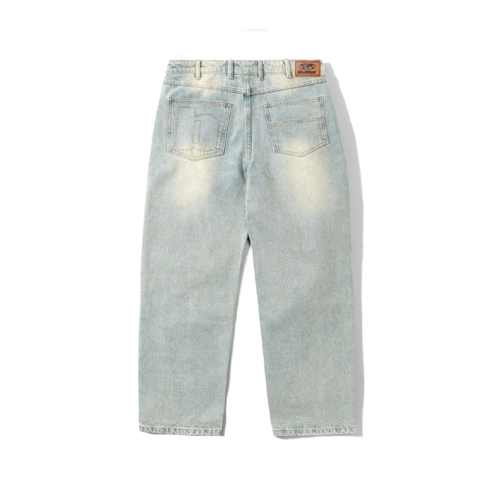 Ace Denim Jeans - Distressed Light Blue - Image 2