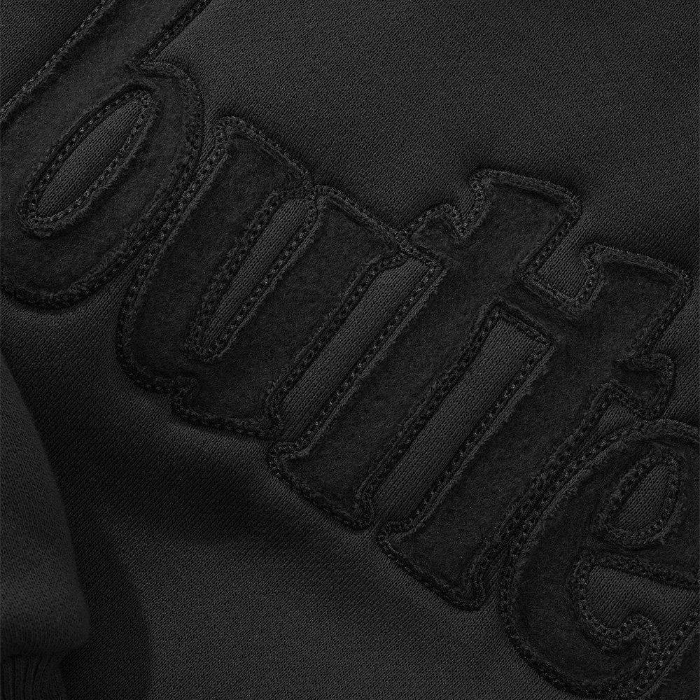 Cutout Applique Crewneck - Black - Image 2