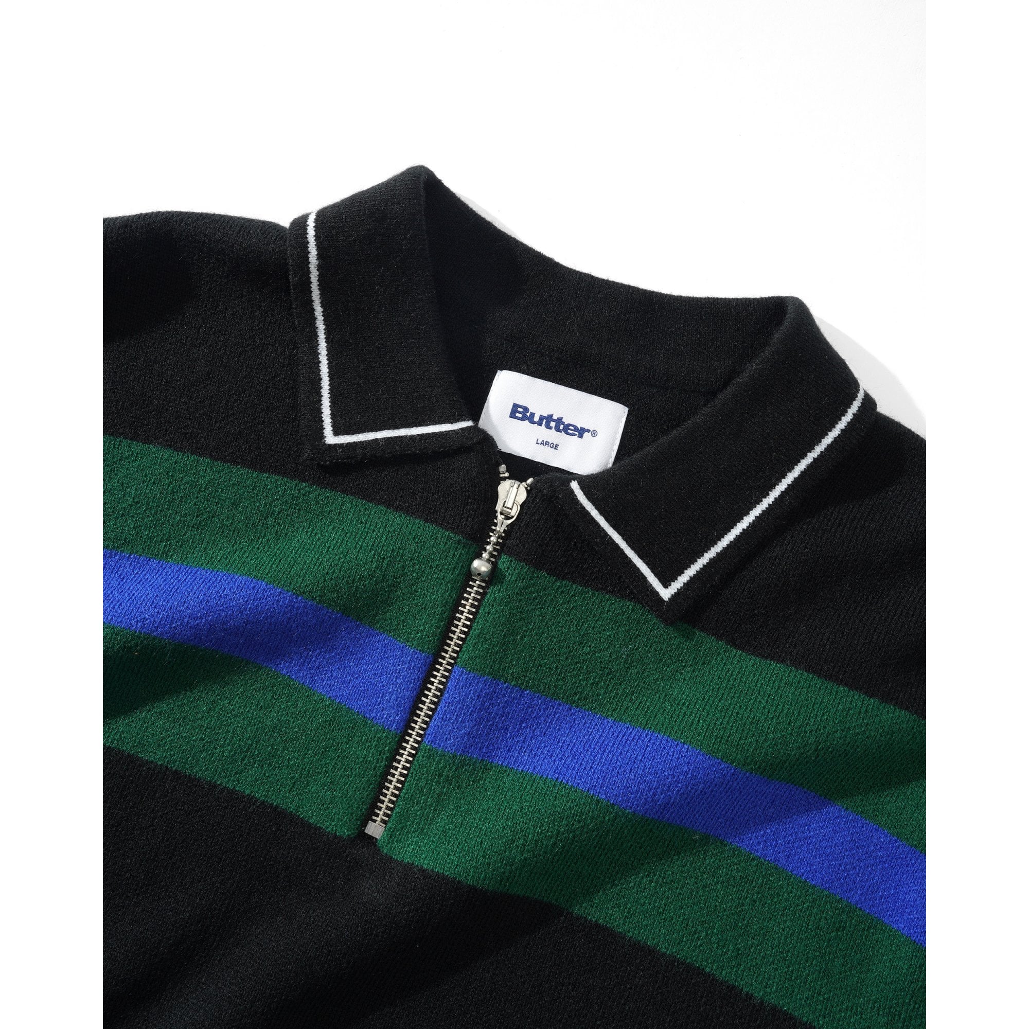 Polo Knit Sweater - Black - Image 2