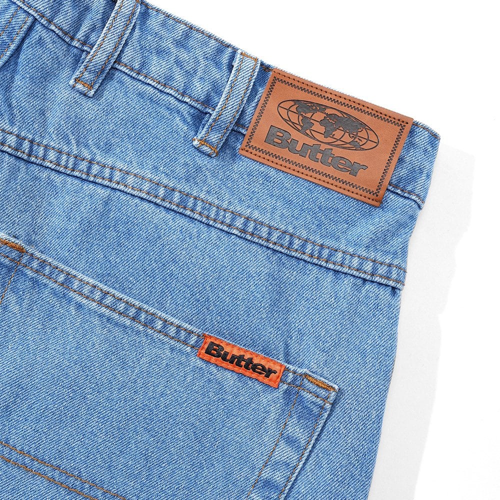 Relaxed Denim Jeans - Washed Indigo - Image 4