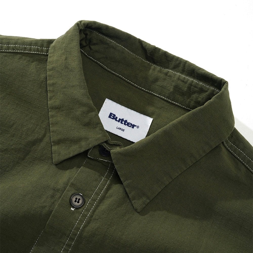Ripstop Button Up Shirt - Army - Image 2