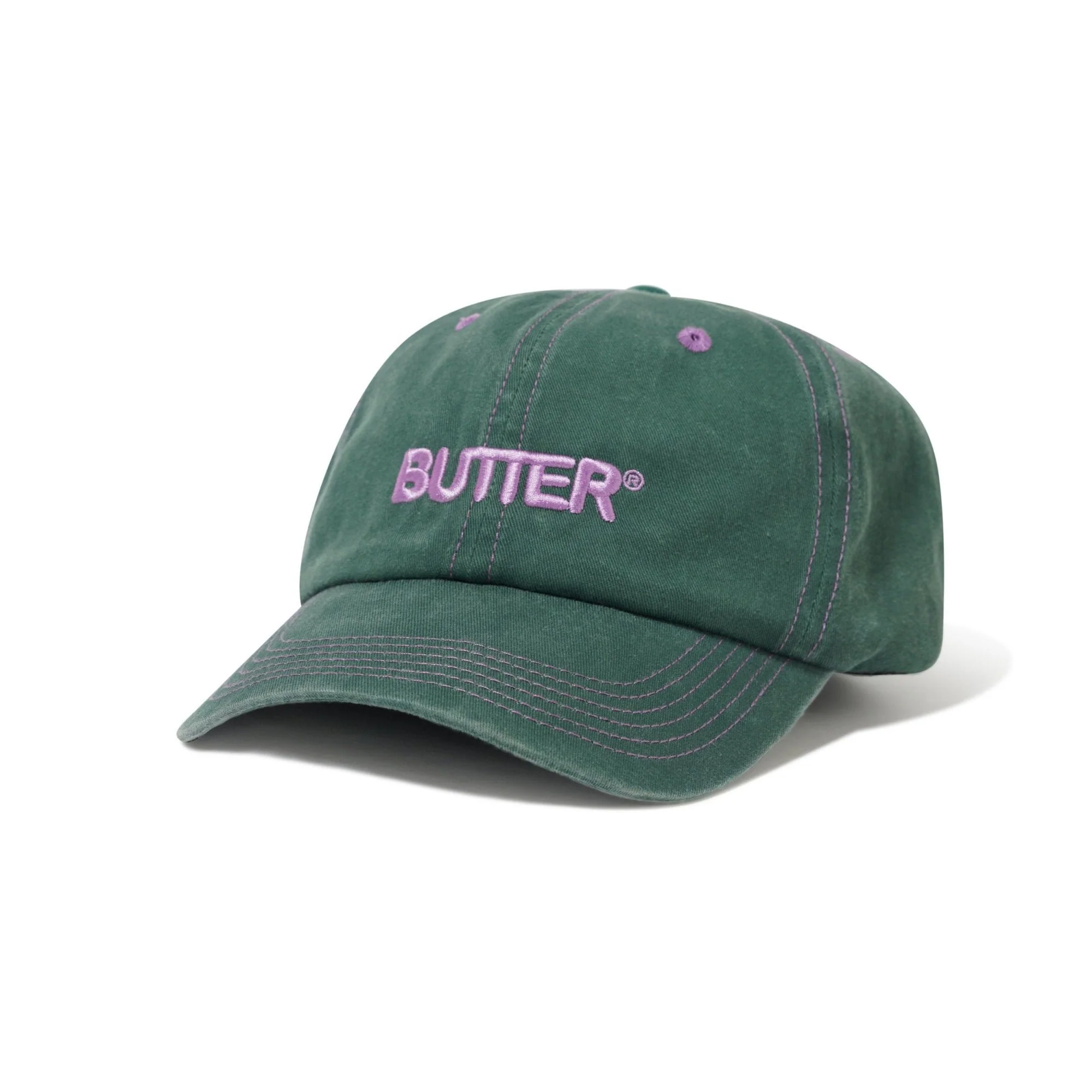 Rounded Logo 6 Panel Cap - Forest
