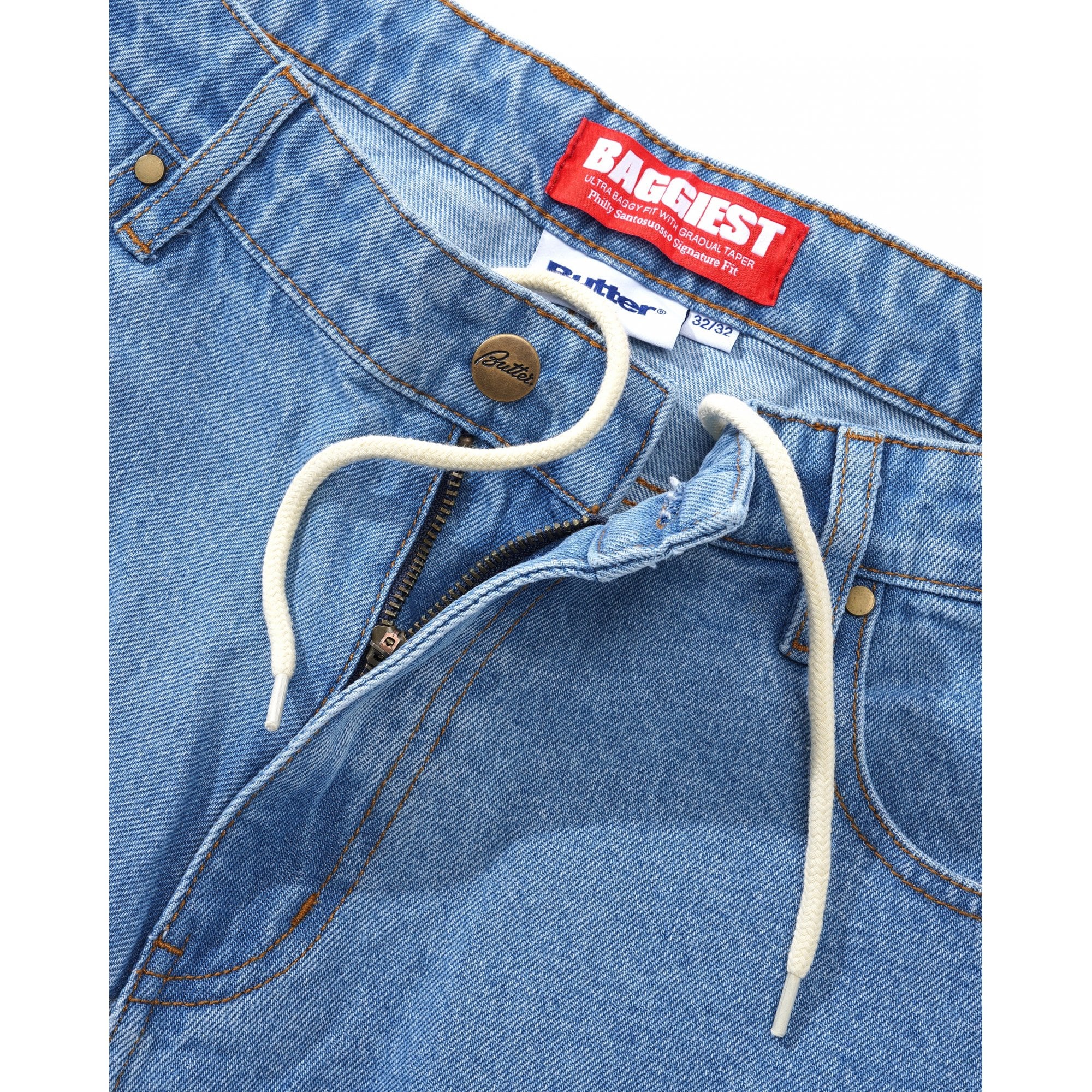 Santosuosso Denim Jeans - Washed Indigo - Image 4