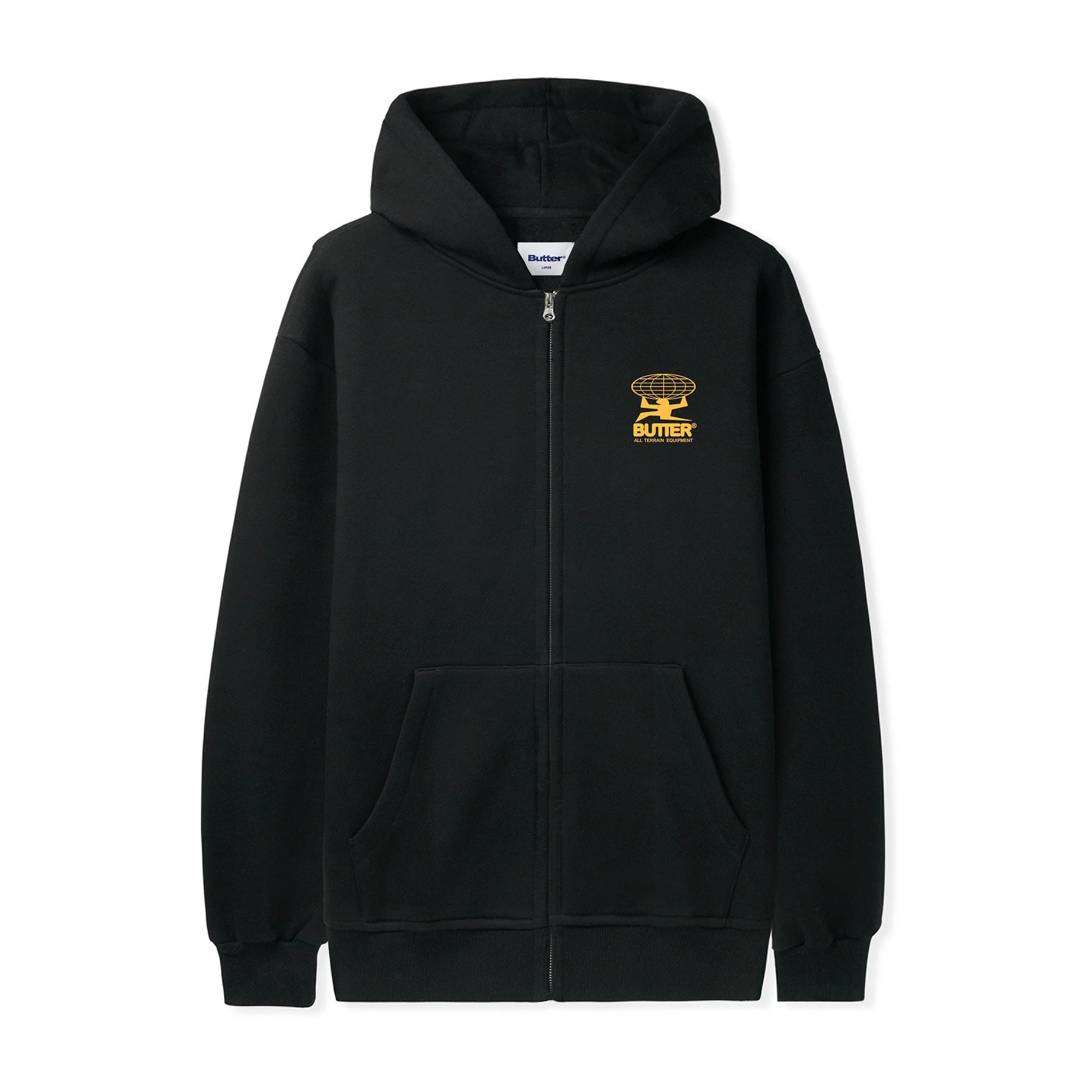 Terrain Zip-thru Hood - Black