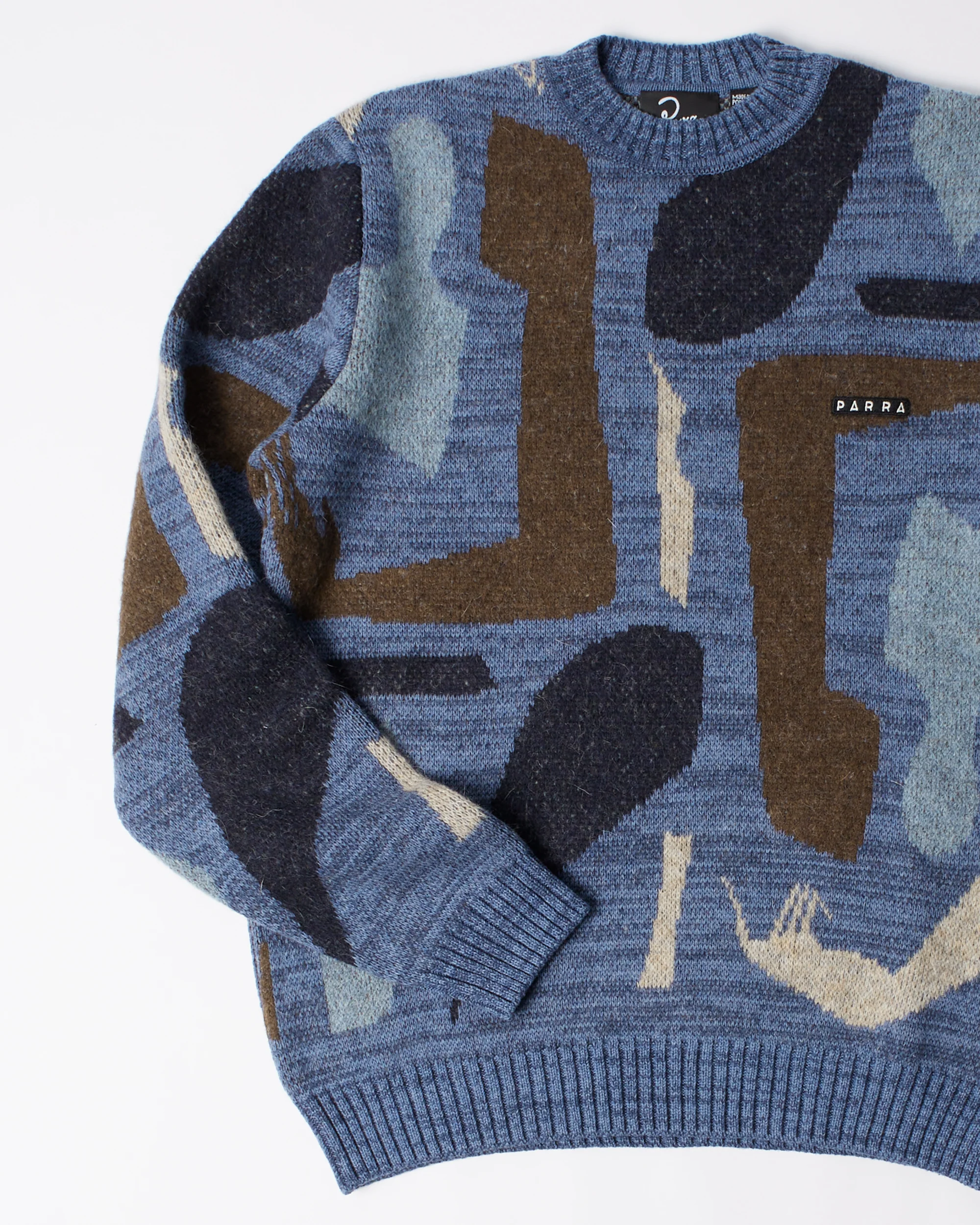 Detached knitting pullover - Blue - Image 4