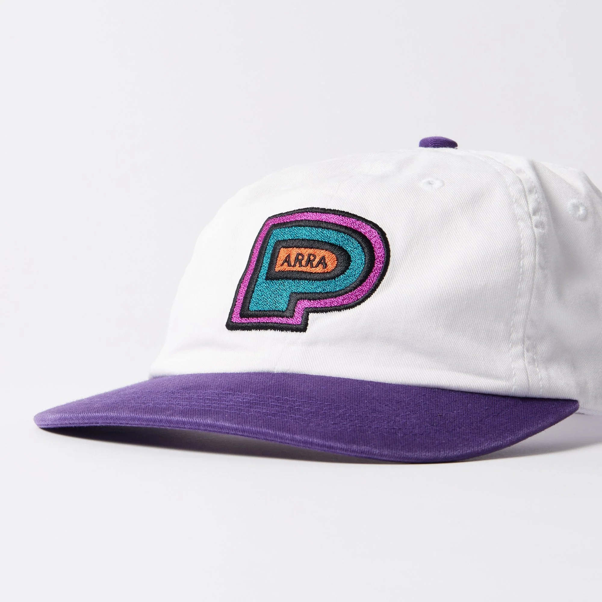 Repeat Pea 6 Panel Hat - Purple - Image 3