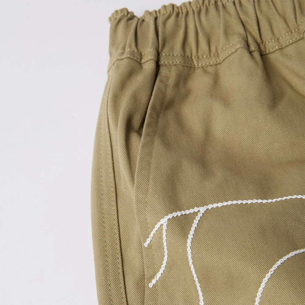 Stitched Up Duck Pants - Tan - Image 3