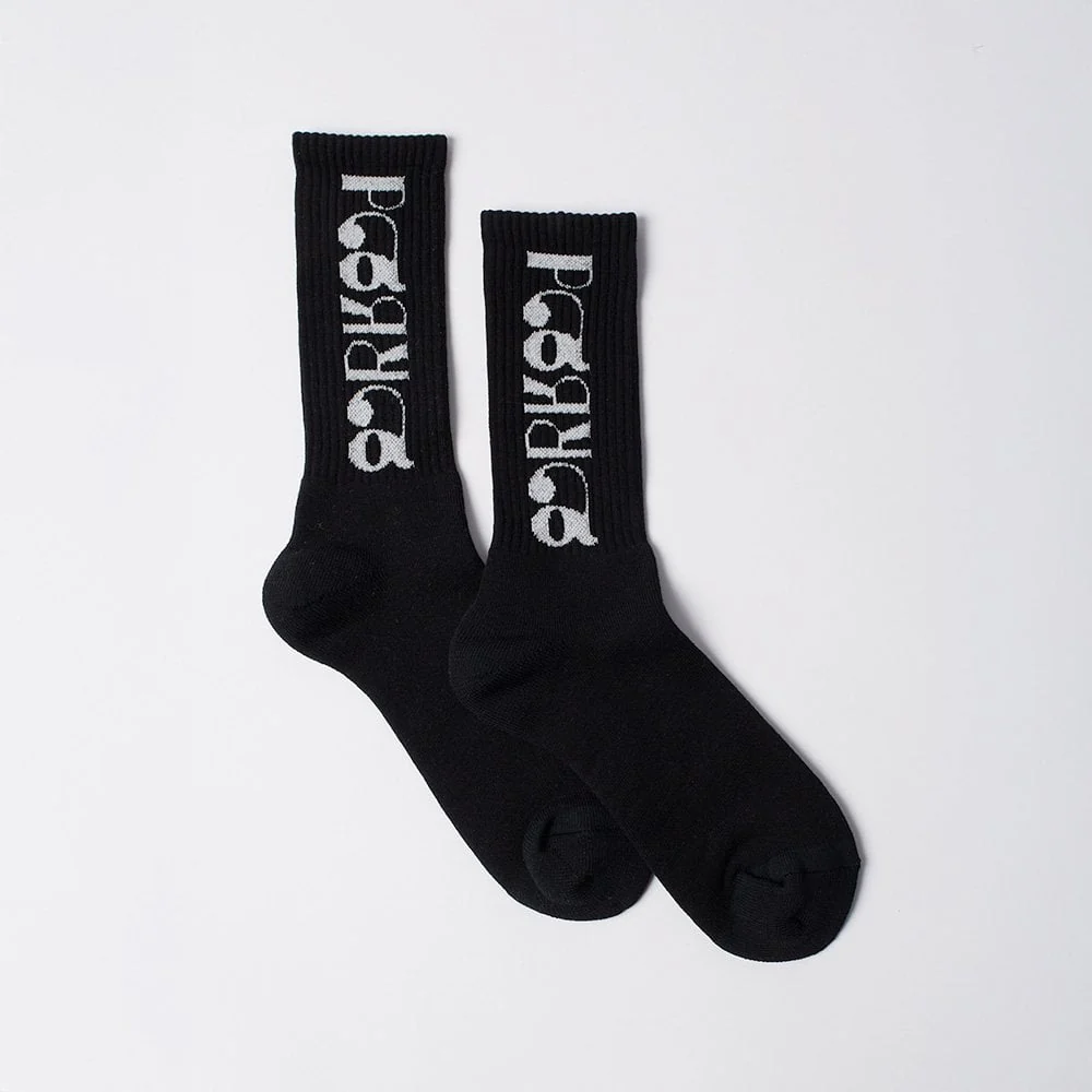 Tokyo Logo Crew Socks - Black