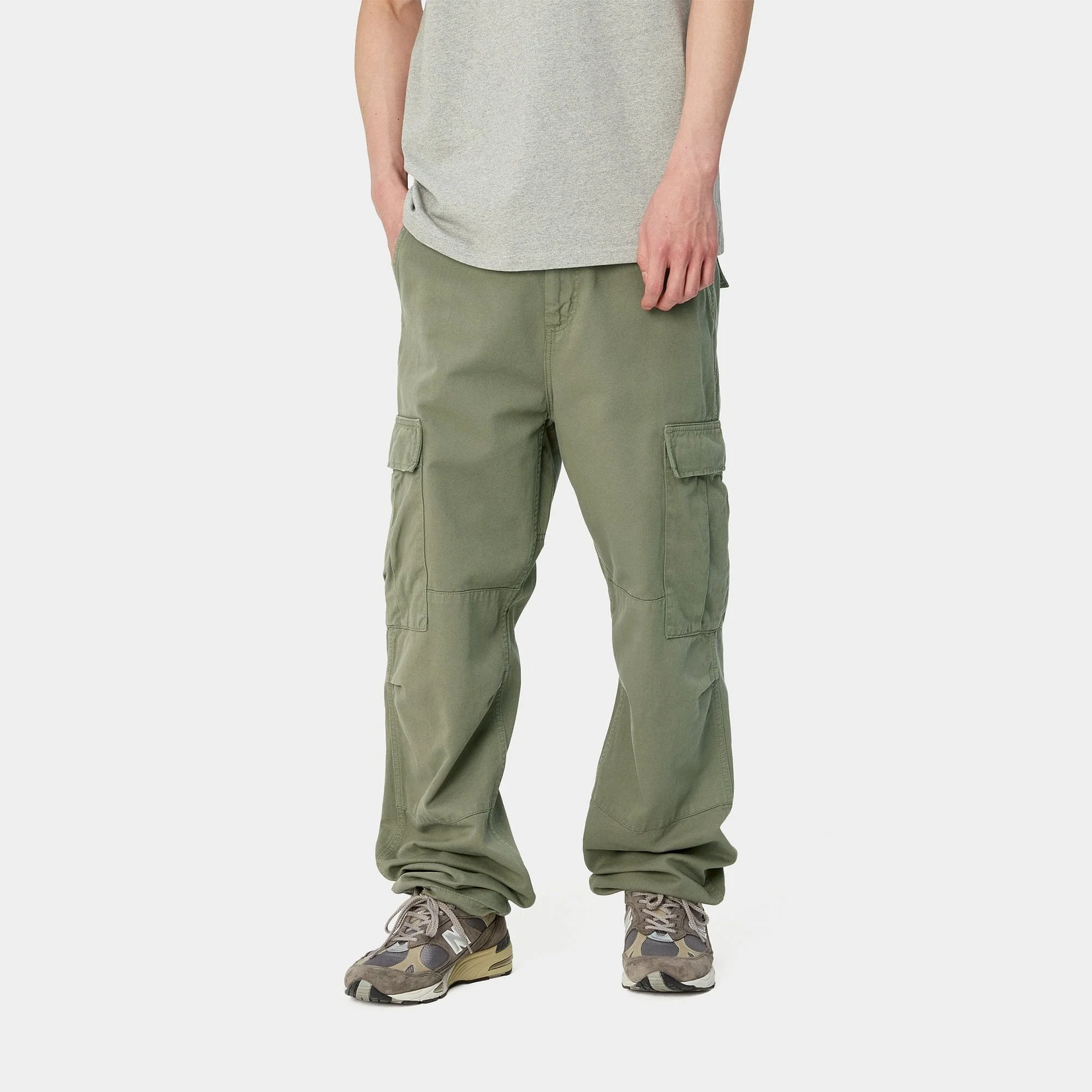 Regular Cargo Pant - Dollar Green, Garment Dyed - Image 3
