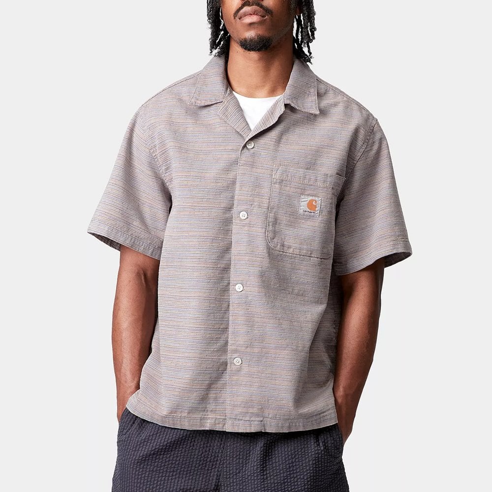 S/S Gellar Shirt, Multicolour Rinsed - Image 3
