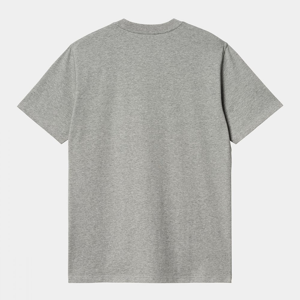 S/s Script T-shirt - Grey Heather / Chervil - Image 4