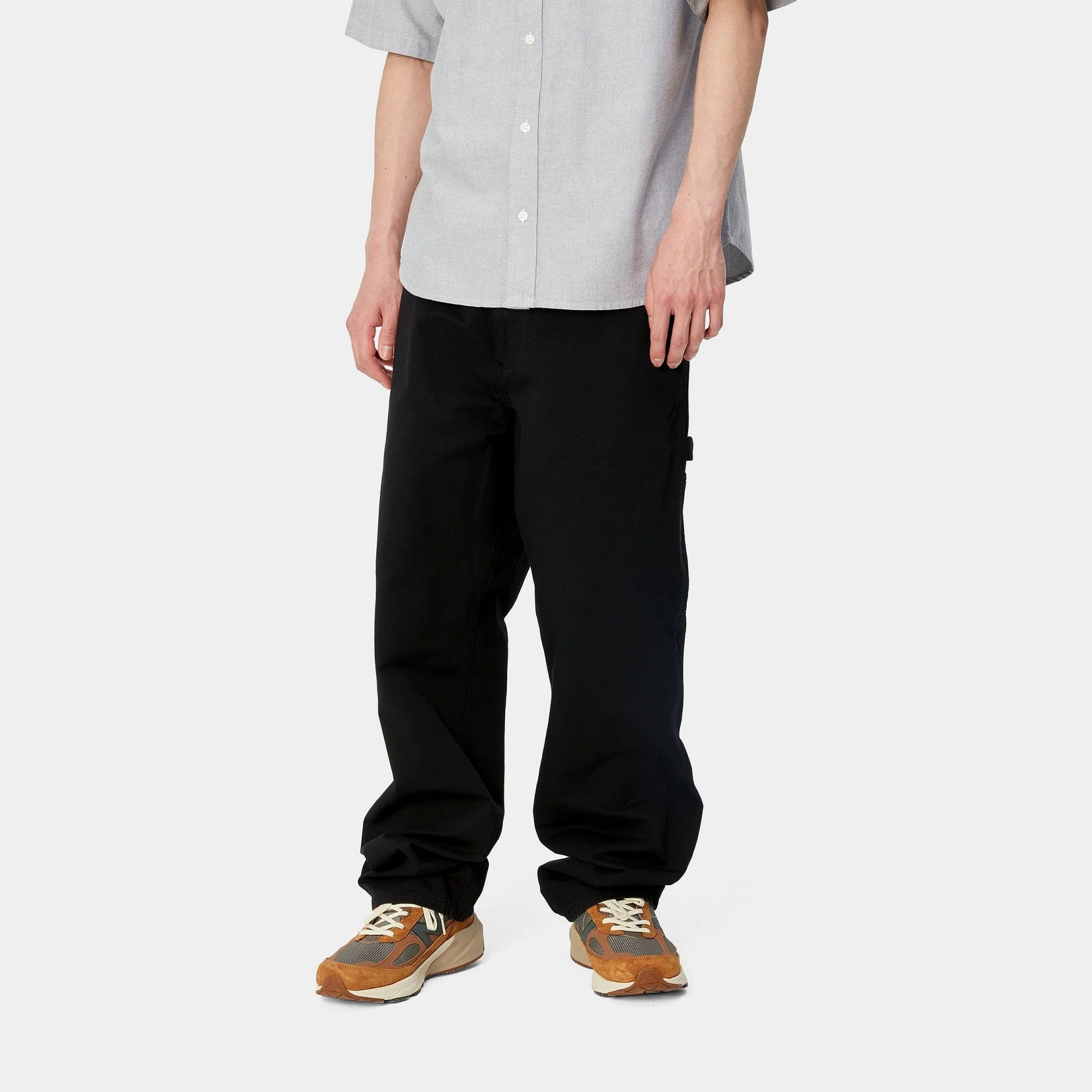 Single Knee Pant - Black (Garment Dyed) - Image 2