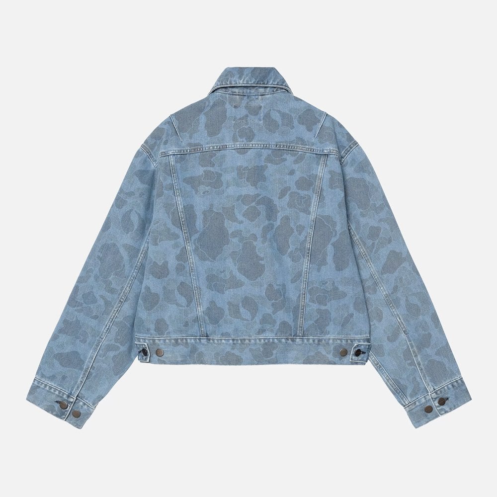 W' Duck Orell Jacket - Camo Duck, Blue (Bleached) - Image 2