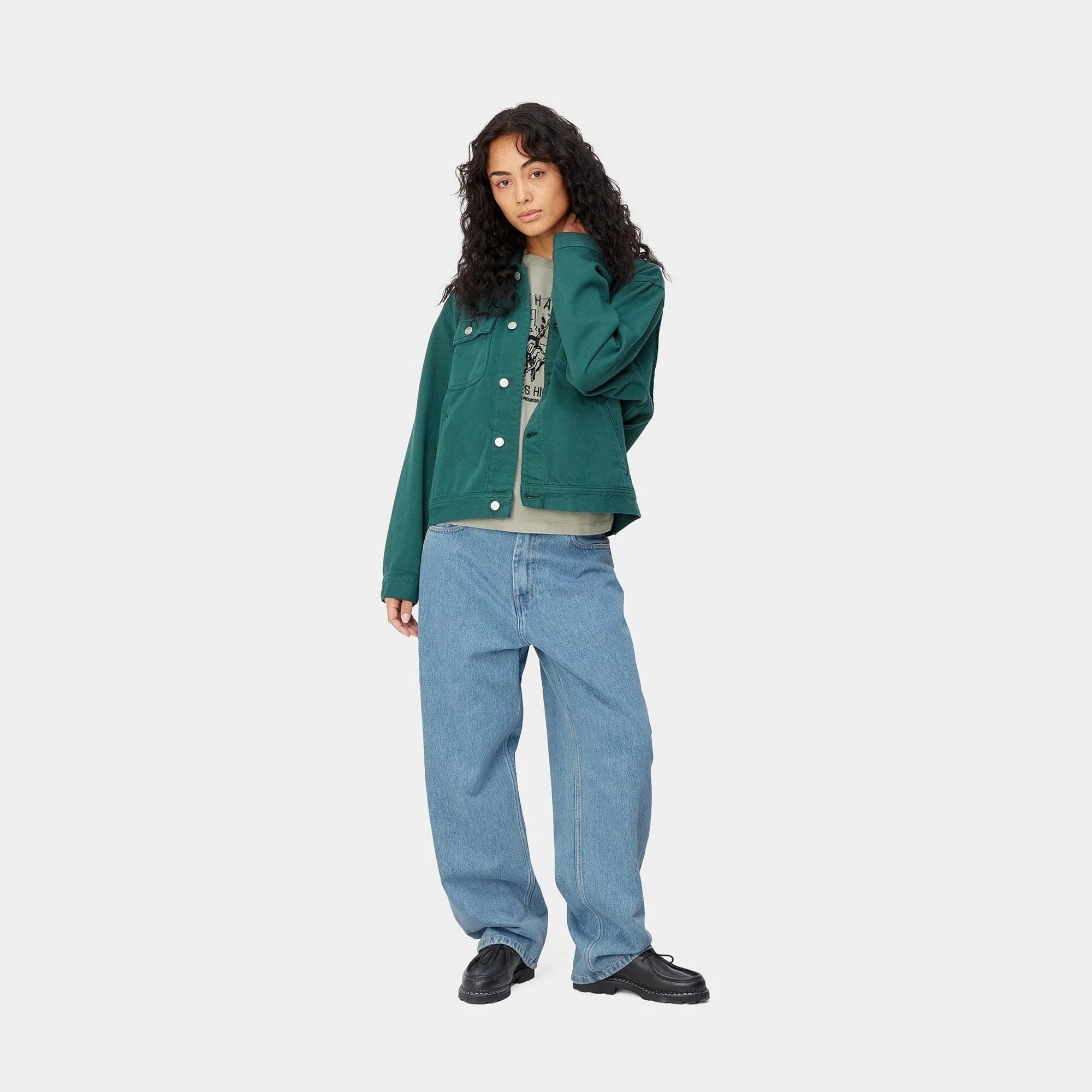 W' Brandon Pant - Blue (Stone Bleached) - Image 4