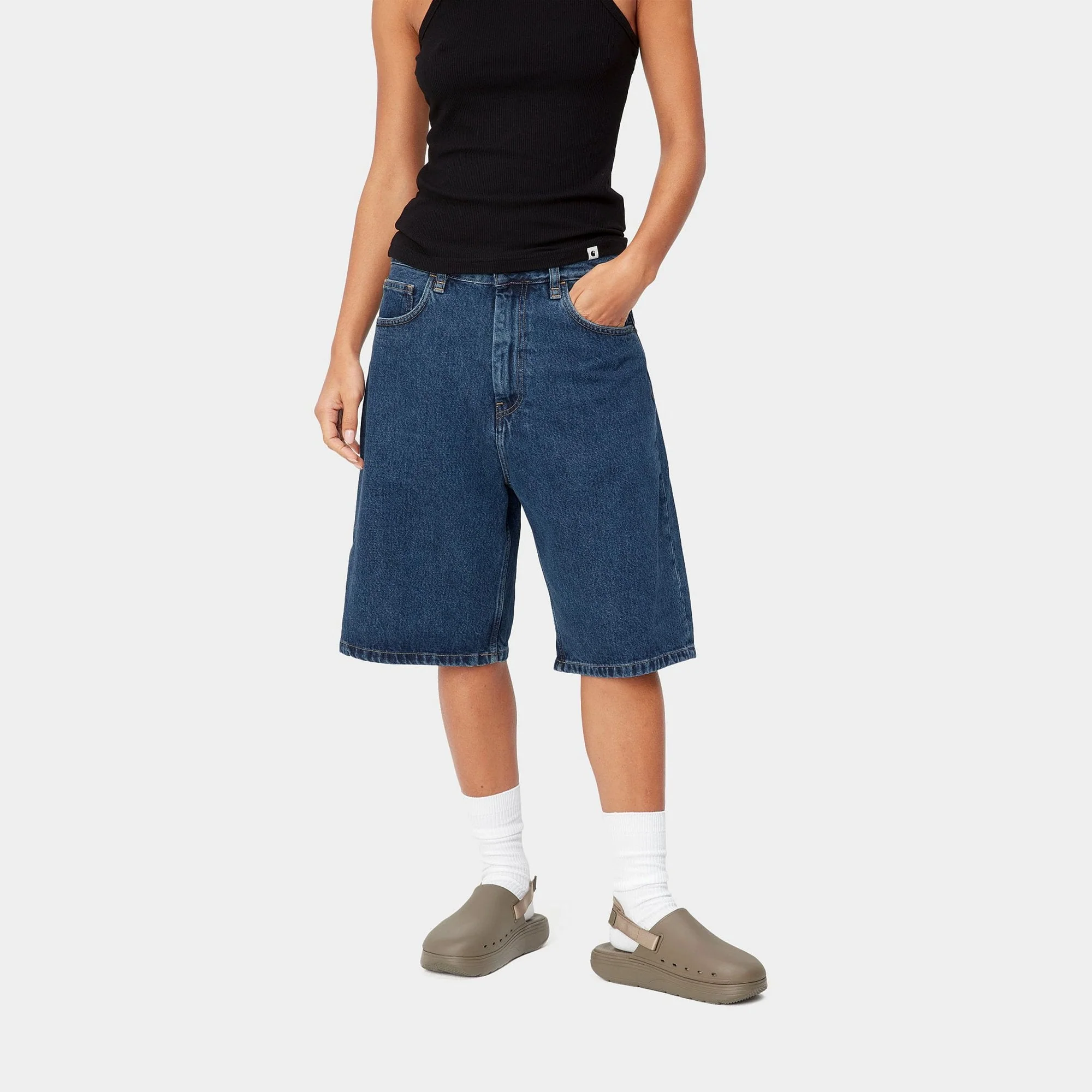 W' Brandon Short - Blue (Stone Washed) - Image 2