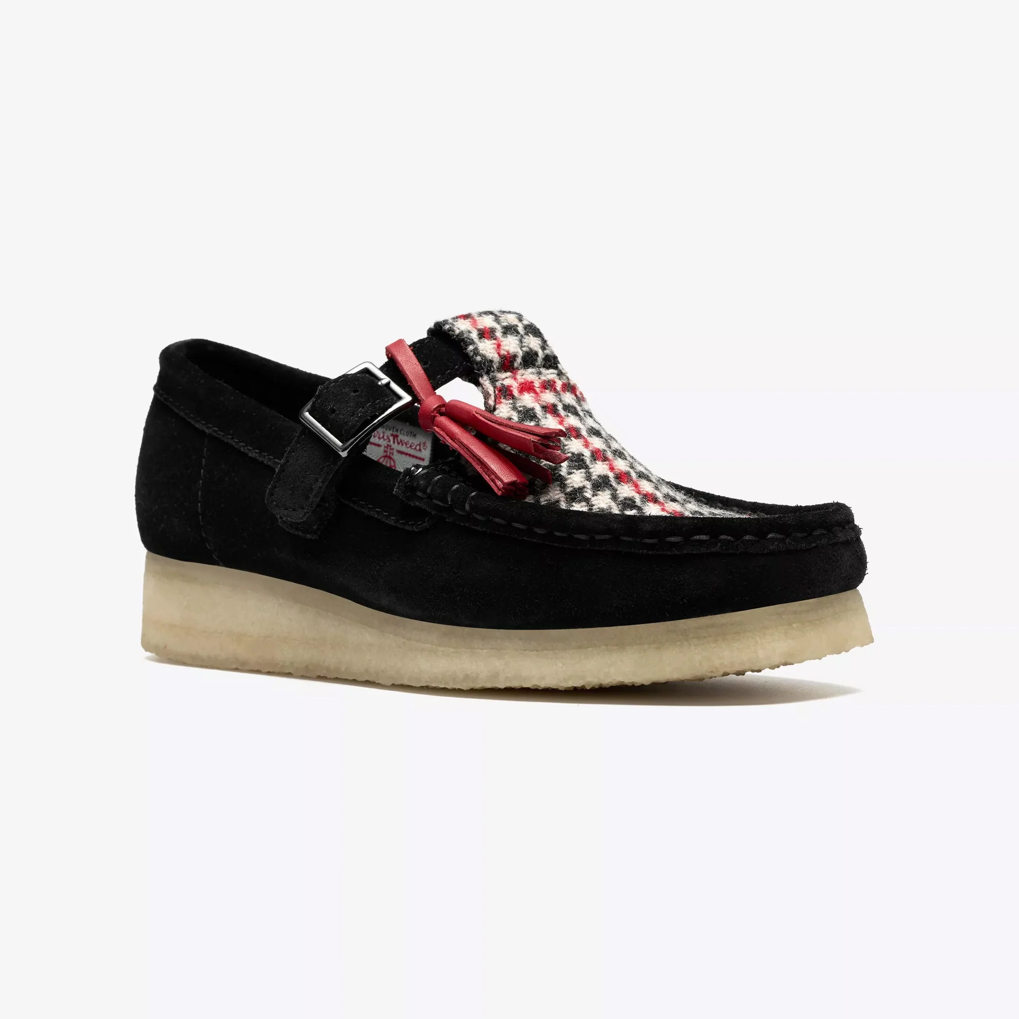 Women's Wallabee T Bar - Harris Tweed Pack -Black Tweed Combination - Image 2