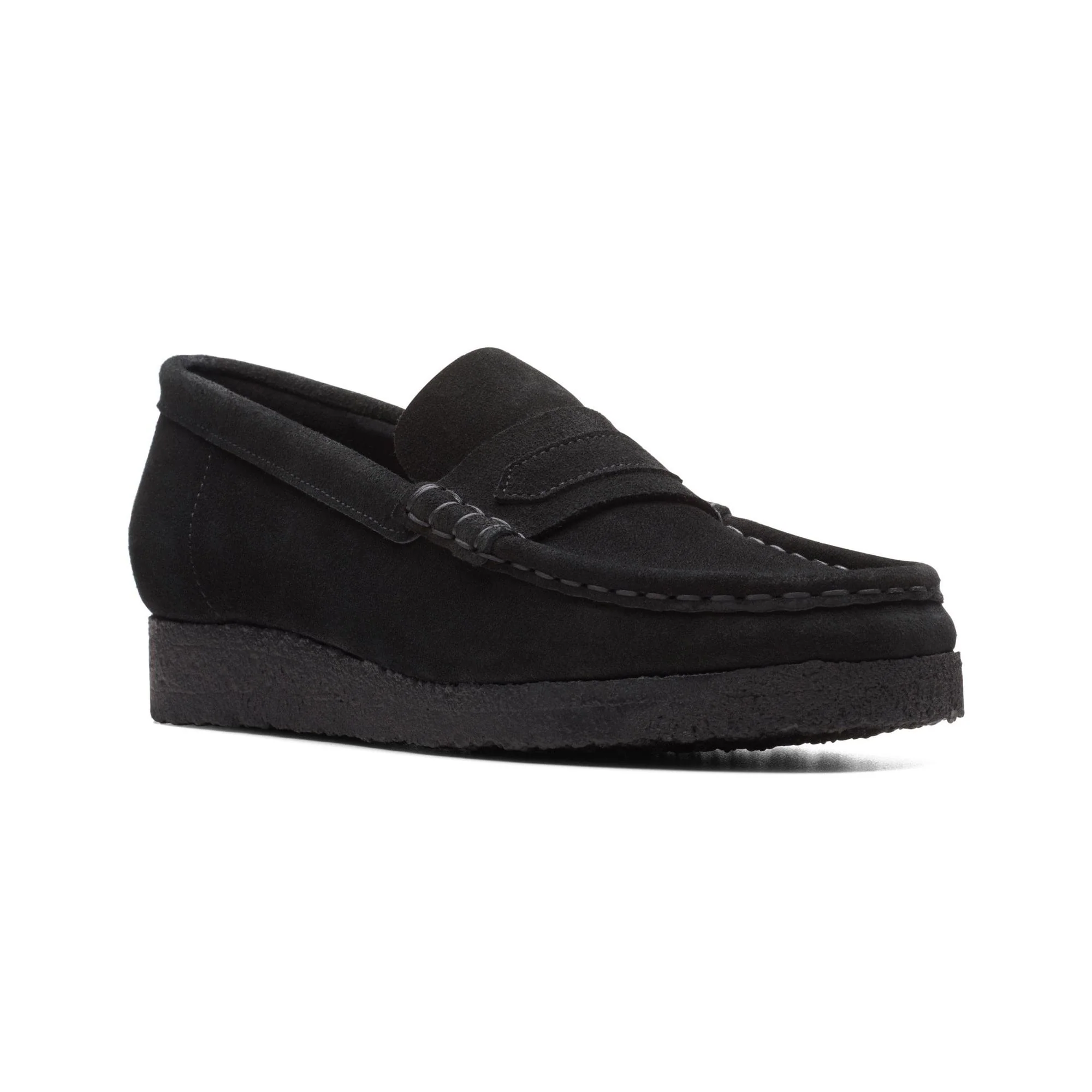 Women's Wallabee Loafer Black Suede - Image 2