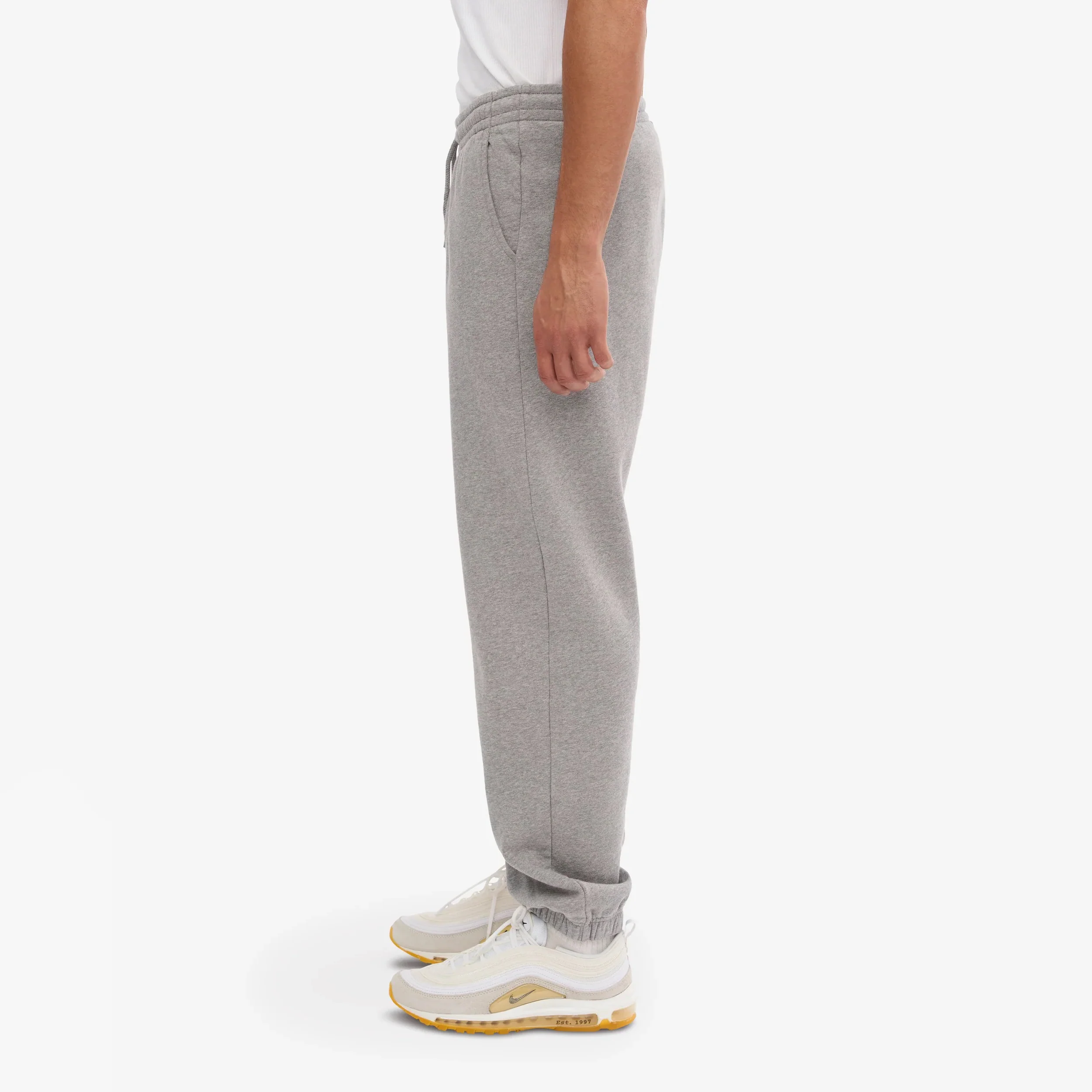 Organic Sweatpants - Heather Grey - Image 3