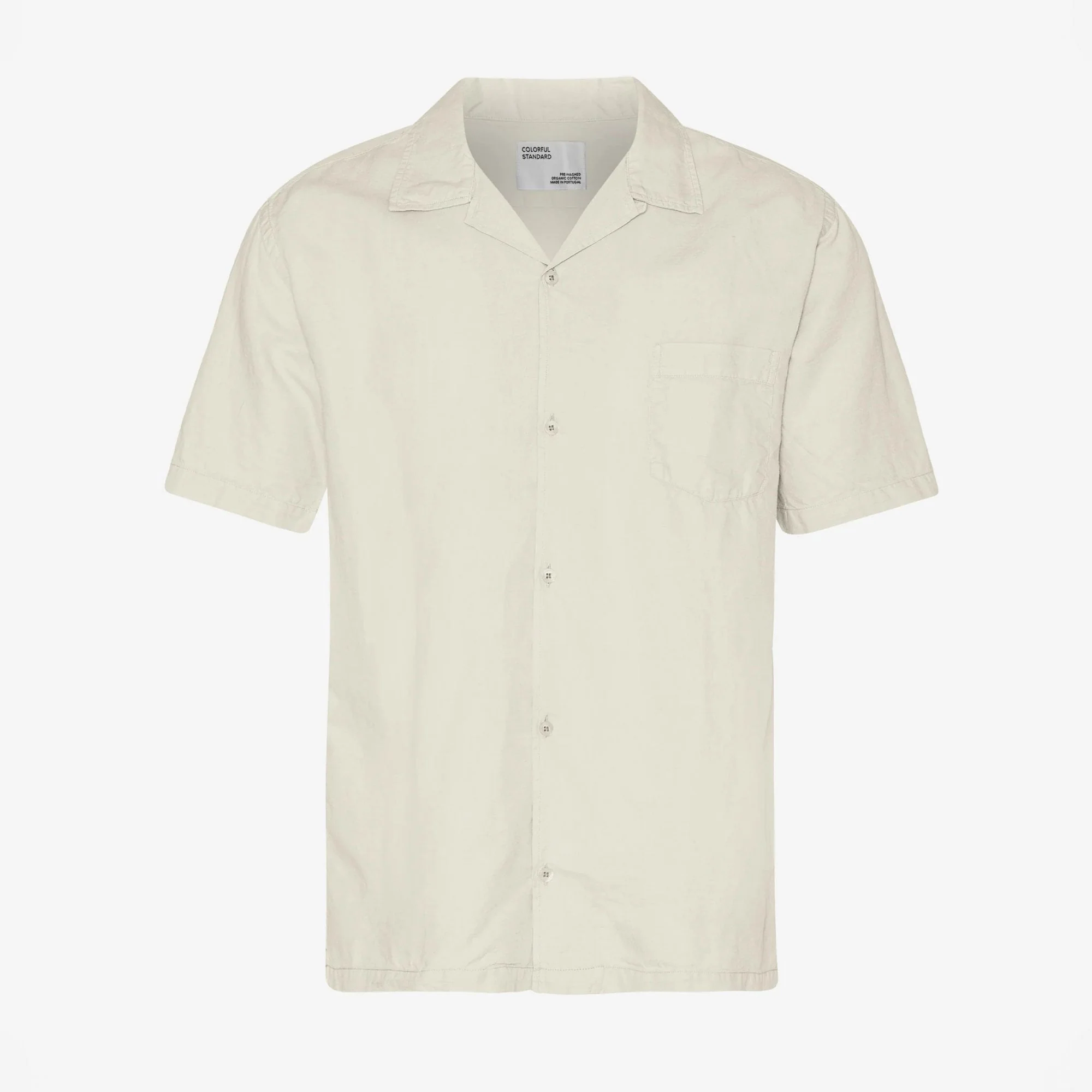 Linen Short Sleeved Shirt - Ivory White