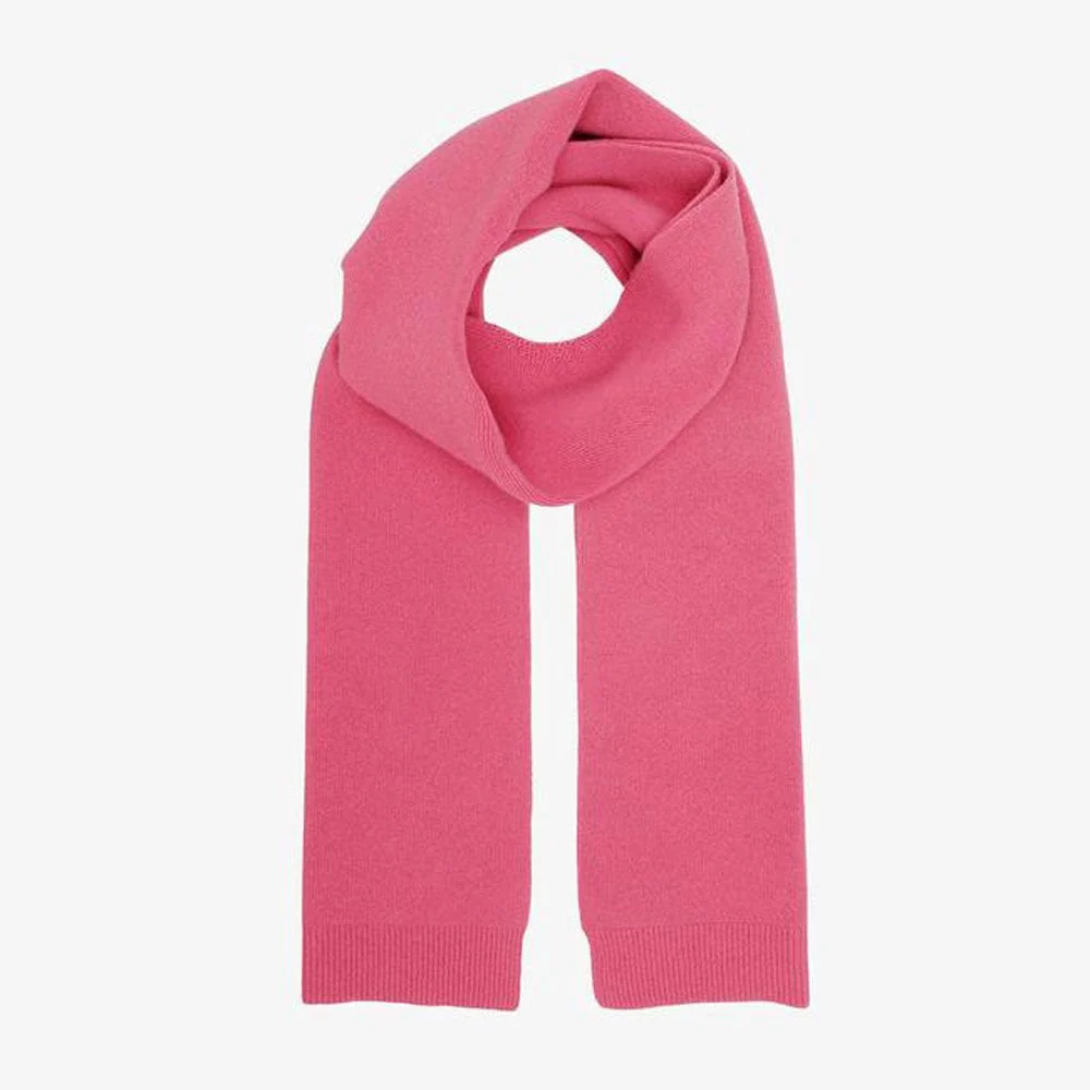 Merino Wool Scarf - Bubblegum Pink