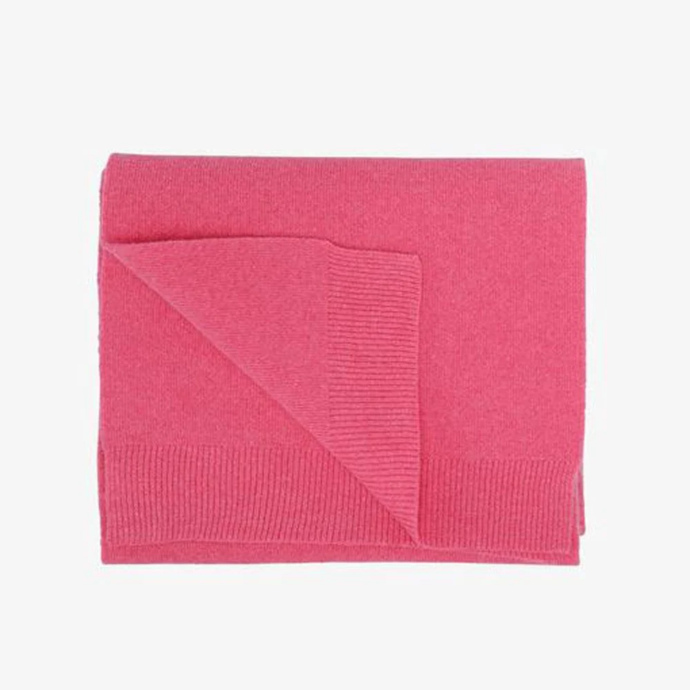 Merino Wool Scarf - Bubblegum Pink - Image 2
