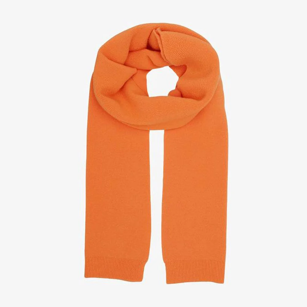Merino Wool Scarf - Burned Orange