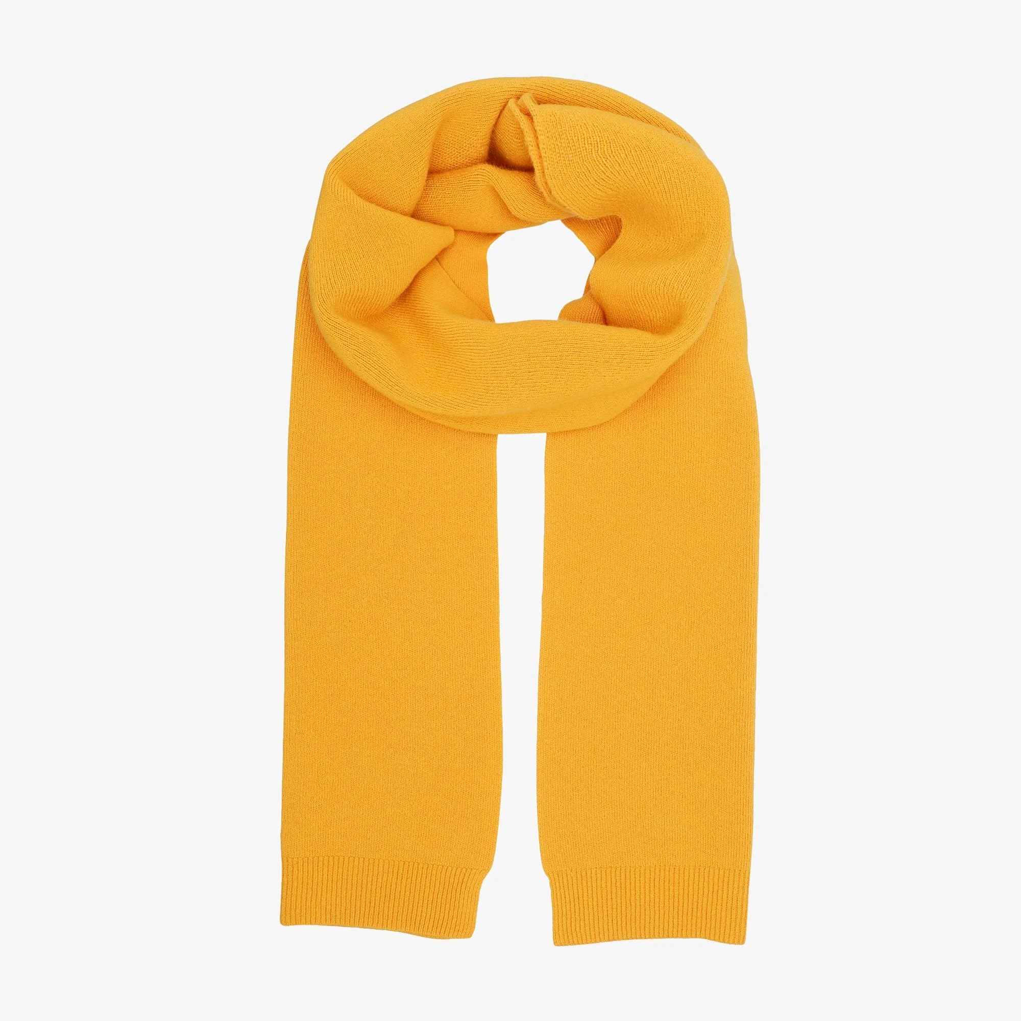 Merino Wool Scarf - Burned Yellow