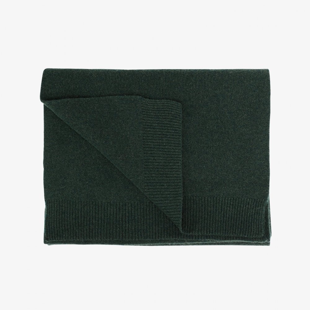 Merino Wool Scarf - Hunter Green - Image 2
