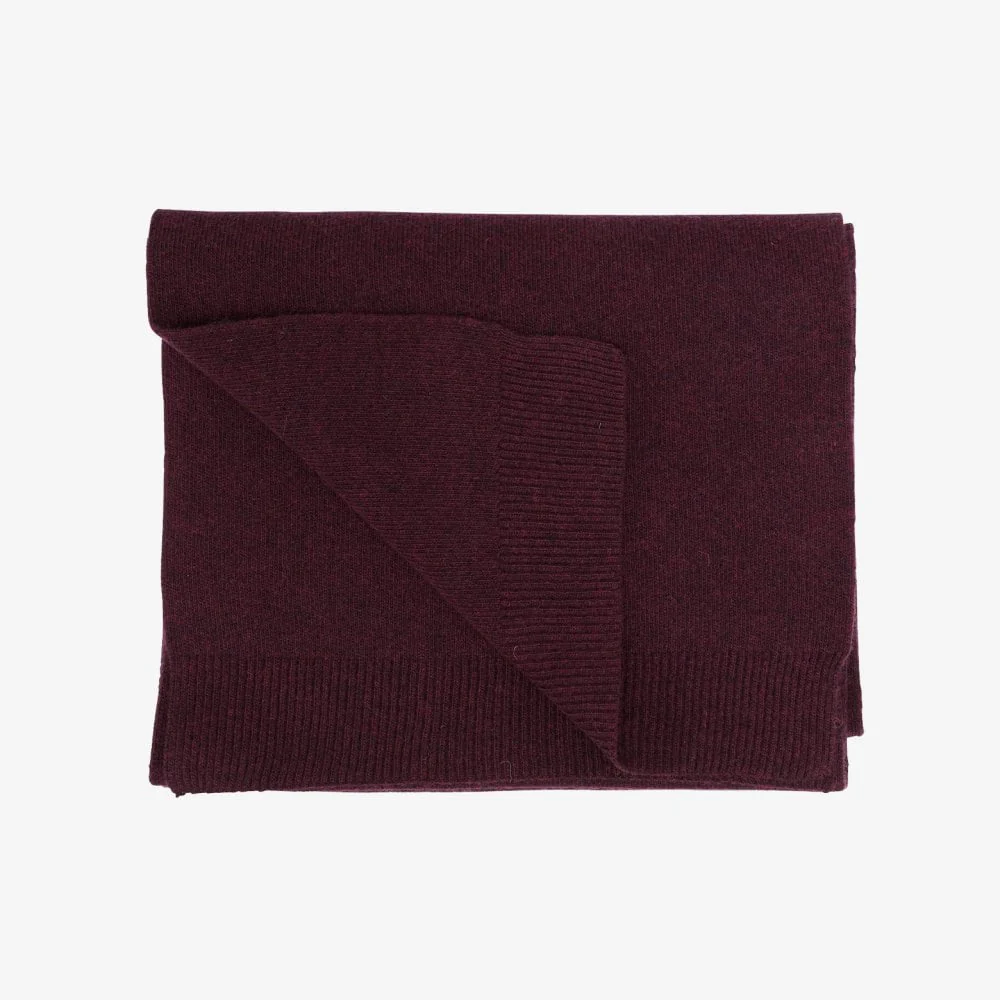 Merino Wool Scarf - Oxblood - Image 2