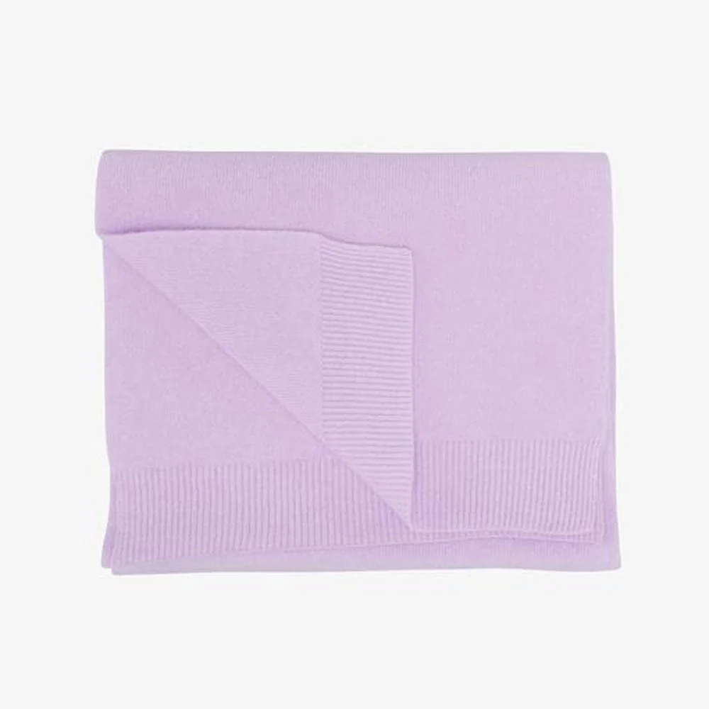Merino Wool Scarf - Soft Lavender - Image 2