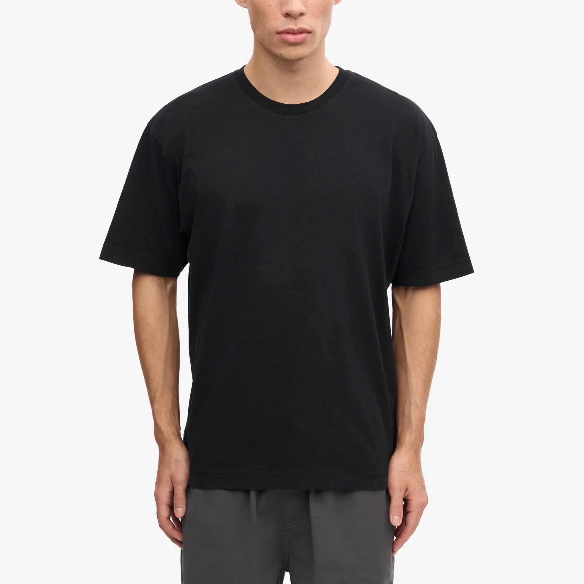 Oversized Organic T-Shirt - Deep Black - Image 2