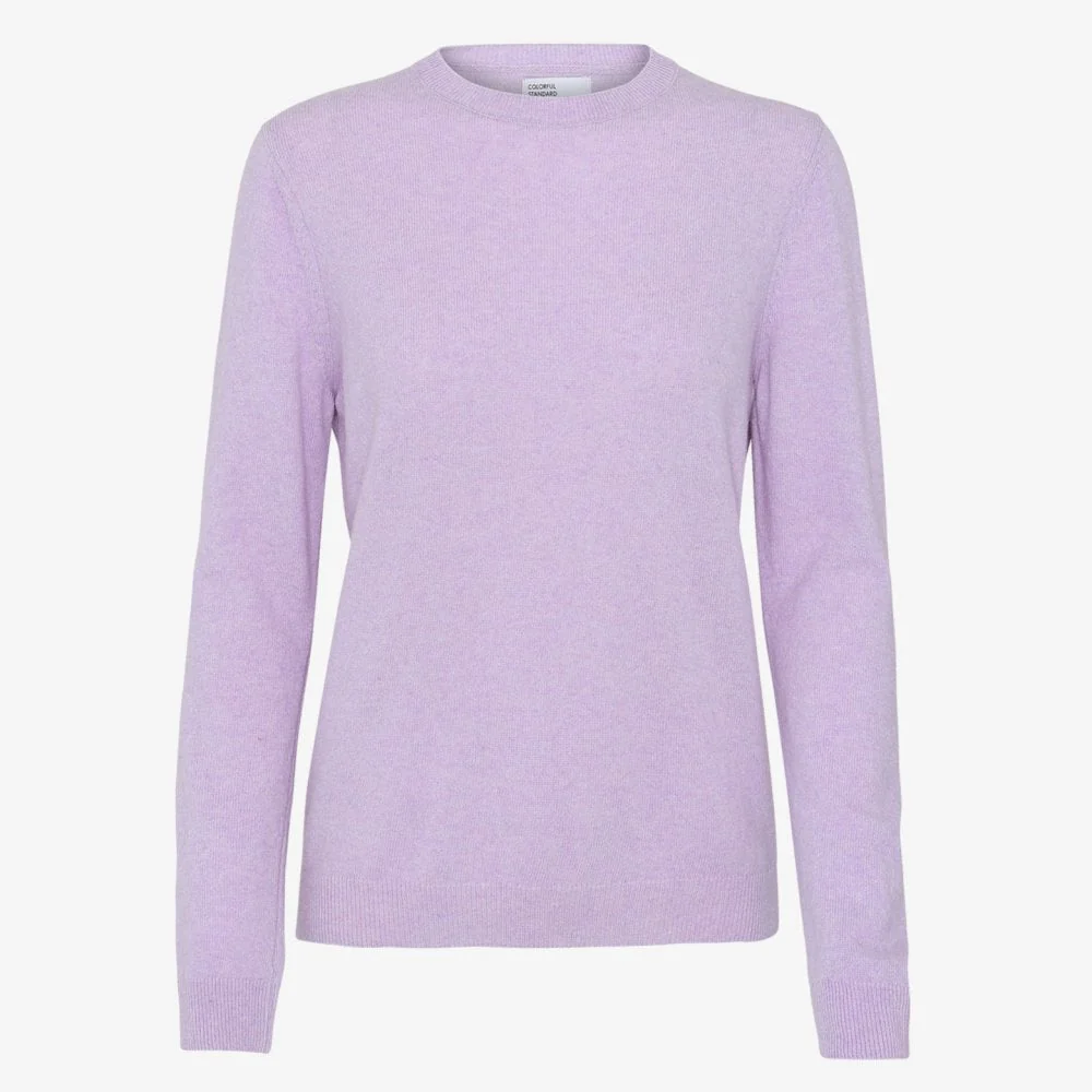 Women's Merino Wool Crew - Soft Lavender