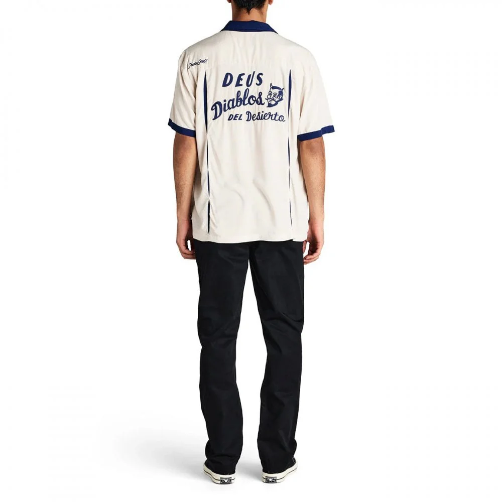 Diablo Bowling Shirt - Dirty White - Image 5