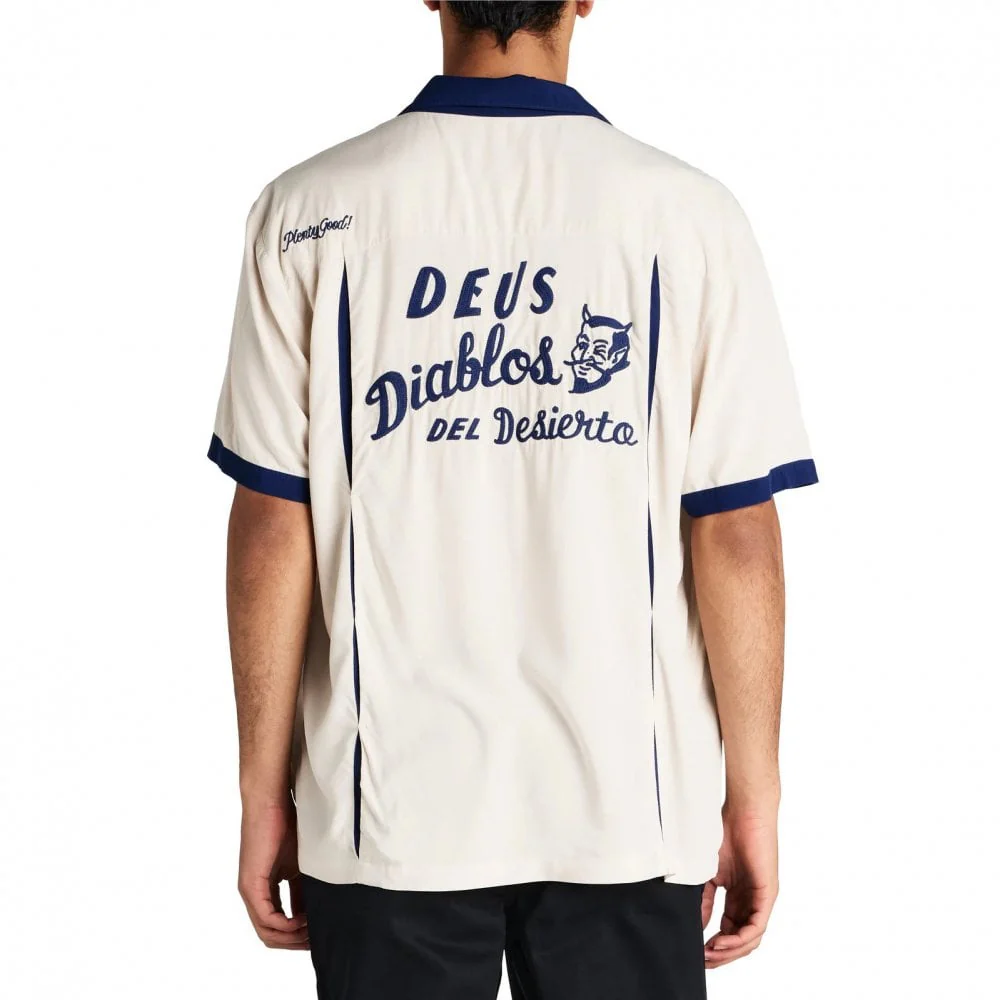 Diablo Bowling Shirt - Dirty White - Image 7