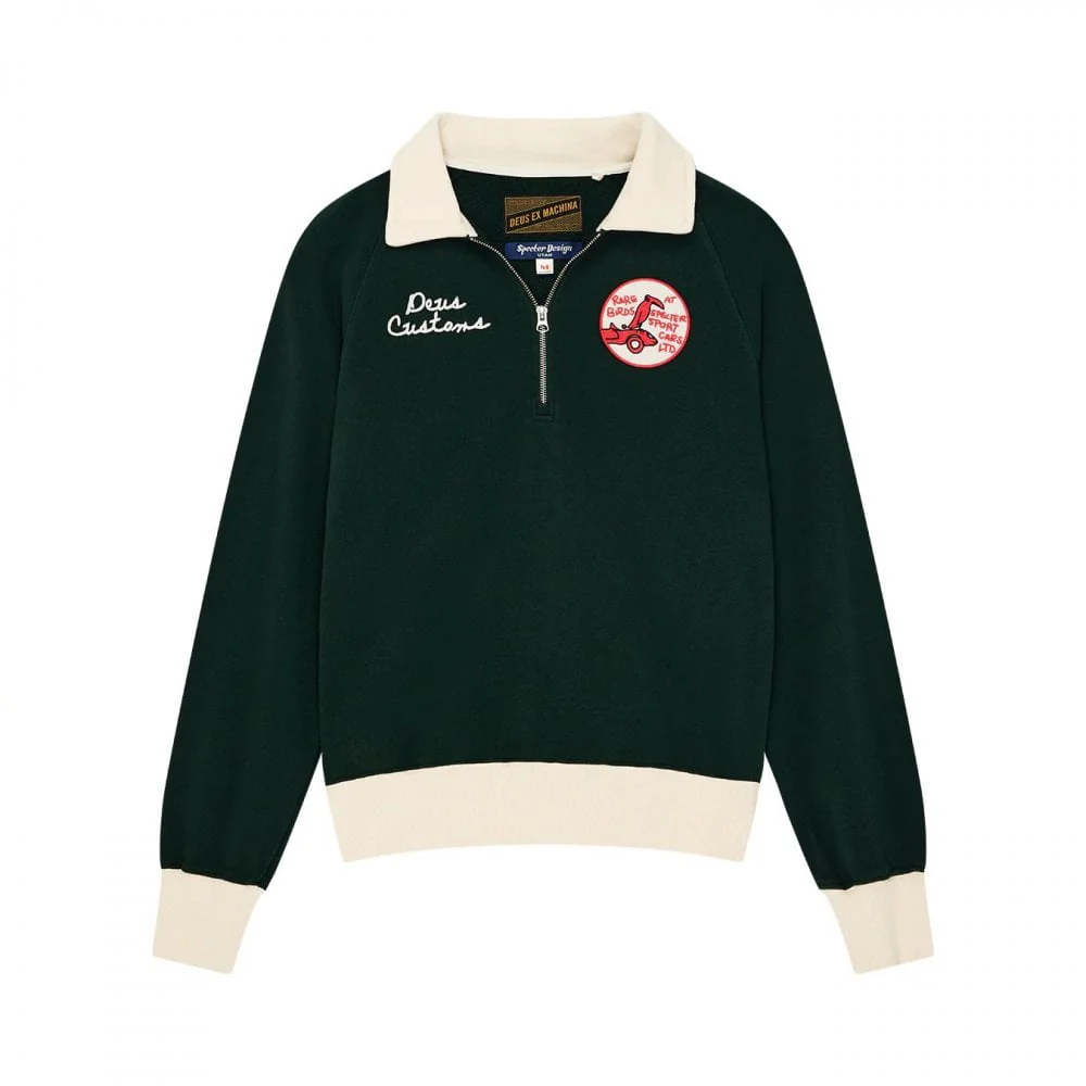 Specter Zip Sweat - Racing Green