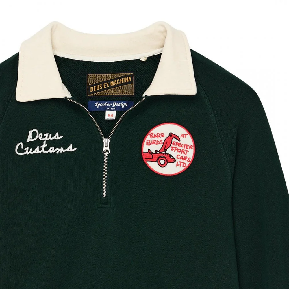Specter Zip Sweat - Racing Green - Image 2