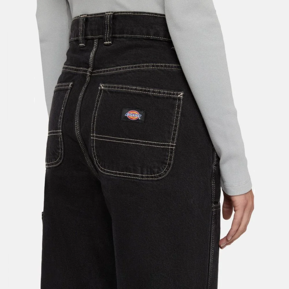 W' Madison Double Knee Denim Pant- Black Wash - Image 5