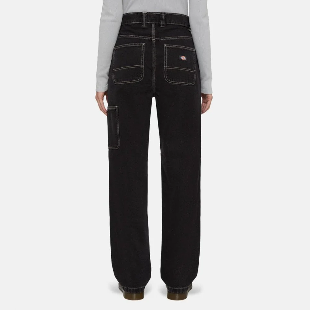 W' Madison Double Knee Denim Pant- Black Wash - Image 7