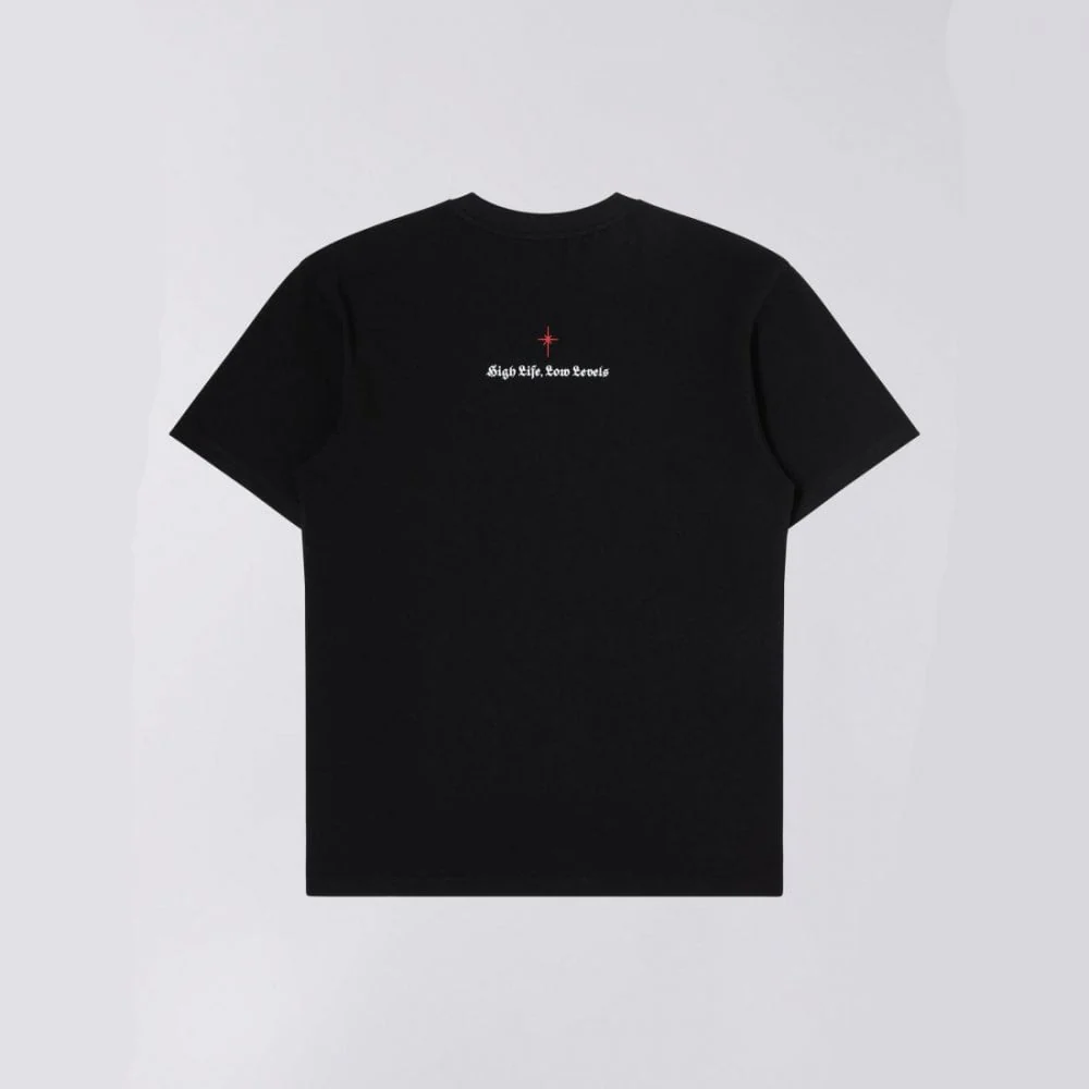 High Life, Low Levels S/S Tee - Black (Garment Washed) - Image 2