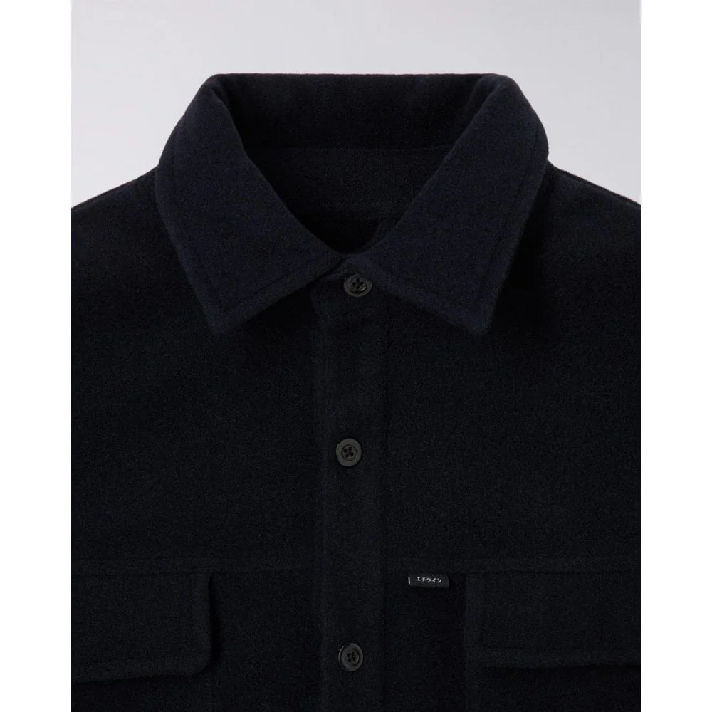 Jowen L/S Overshirt - Maritime Blue - Image 3