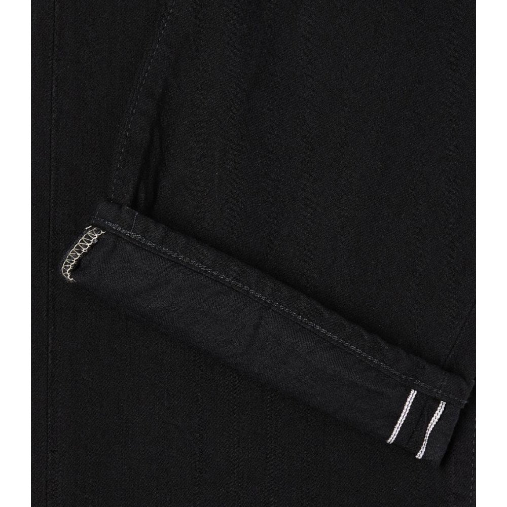 Loose Straight Jeans, 11oz Kaihara Purple x White Selvage - Black Rinsed - Image 7