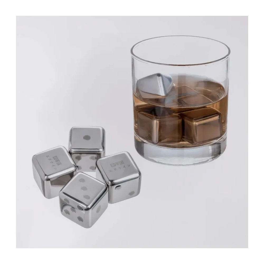 Edwin Stainless Steel Ice Cube Set - Stainless Steel