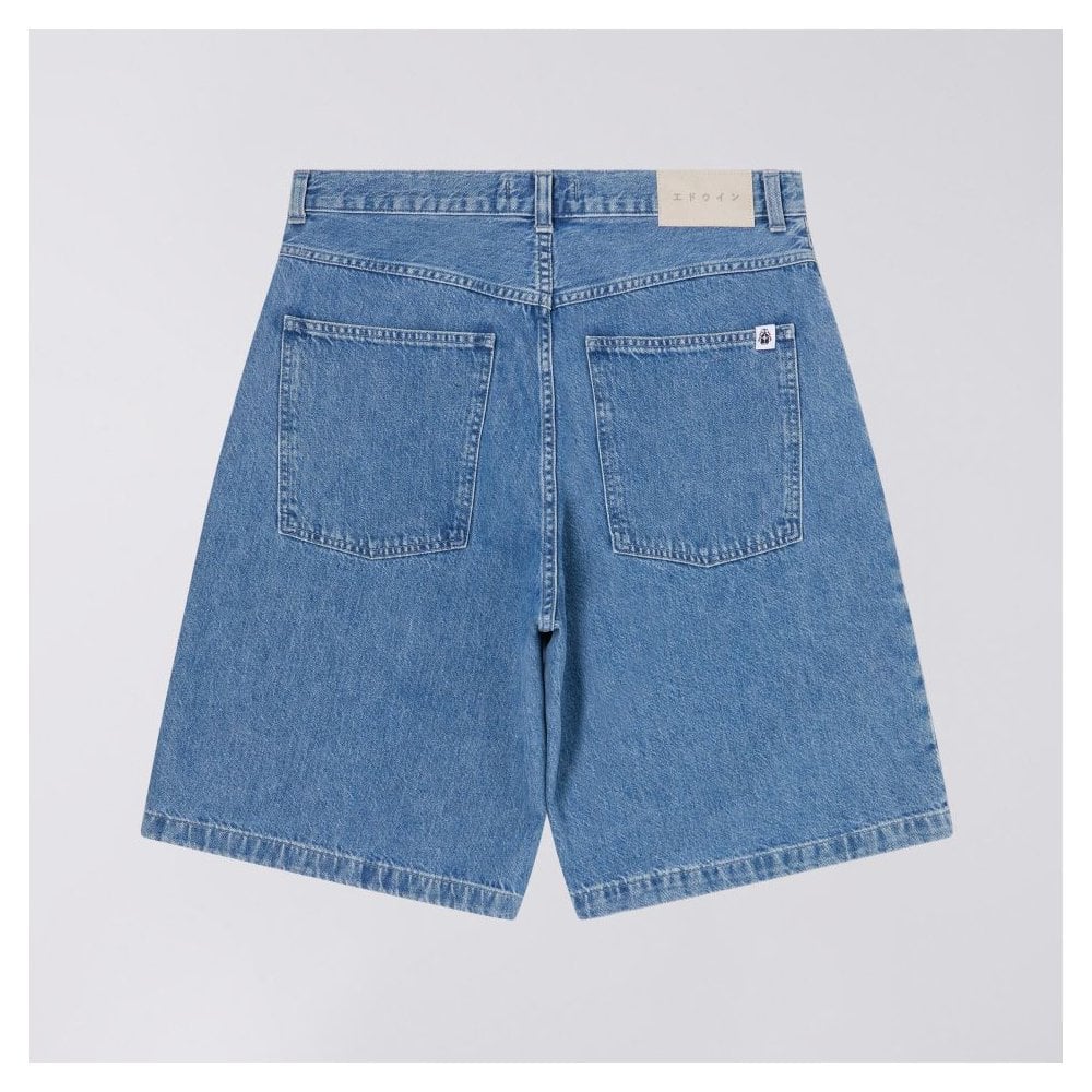 Worker Short - Blue (Light Stone Washed) - Image 3