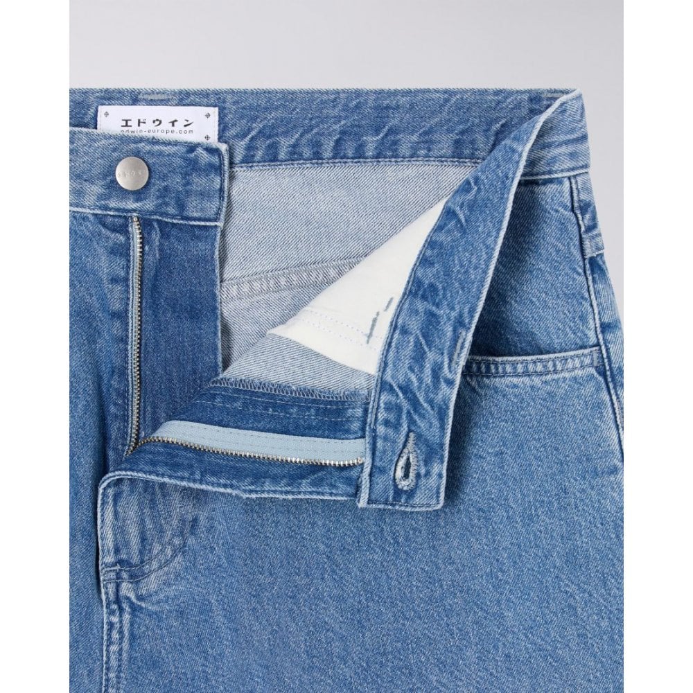 Worker Short - Blue (Light Stone Washed) - Image 6