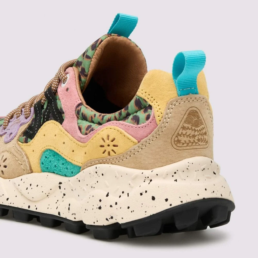 Yamano 3 Woman Suede/Print - Leo Beige-Sand - Image 4