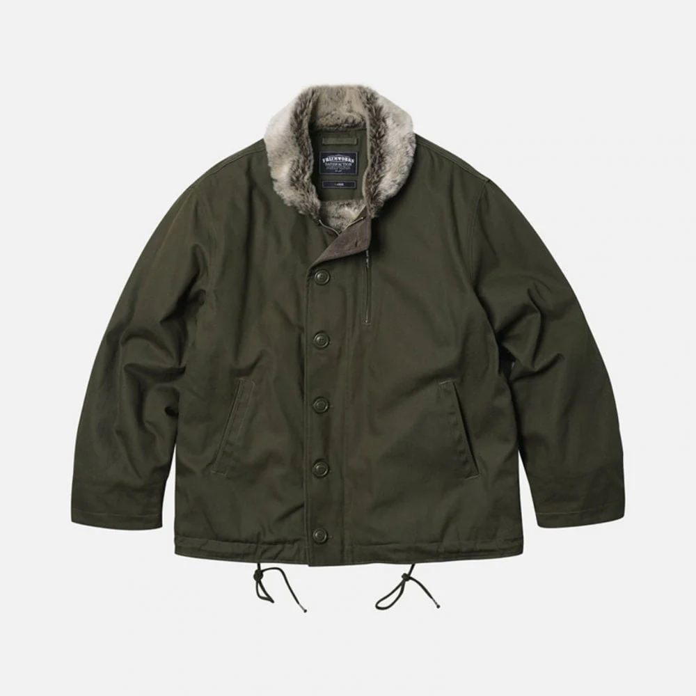 Edgar N-1 Deck Jacket Olive - Image 4