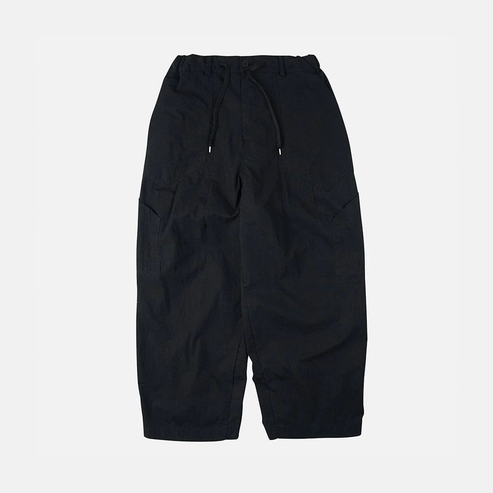 Fold Fatigue Wide Pants - Black