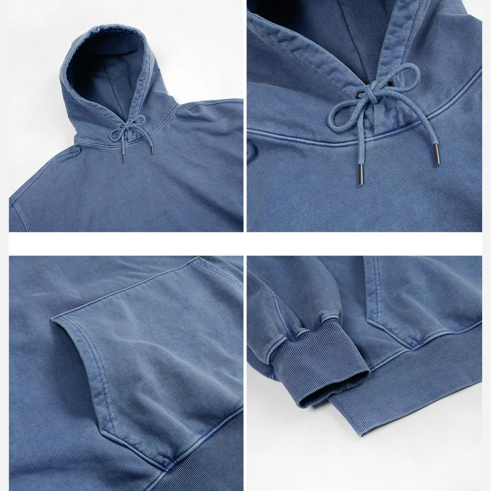 OG Pigment Dyeing Hoody 002 - Blue - Image 3